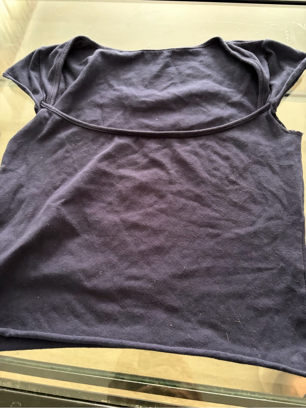 Brandy Melville Dark Navy Wide Scoop Tank